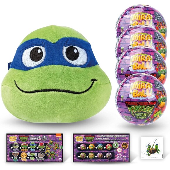 Teenage Mutant Ninja Turtles Blind Box Surprise Plushies TMNT 4 Miraballs - Picture 1 of 11